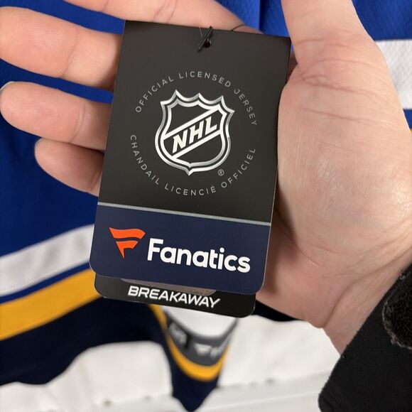 St Louis Blues NHL Fanatics Breakaway Home Jersey Blue Size Large NWT - Picture 4 of 7